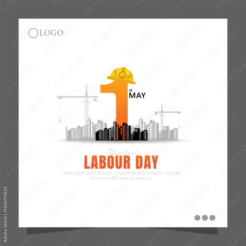Obraz premium Labor Day is a celebration of workers and their contributions, observed to honor labor rights, fair working conditions, and the achievements of the labor movement.