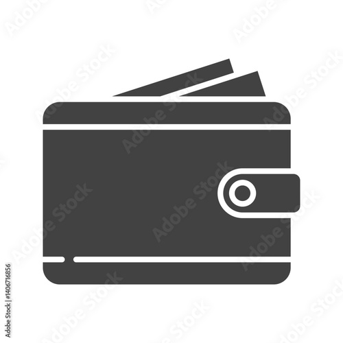 Wallet icon vector image. Suitable for mobile apps, web apps and print media.