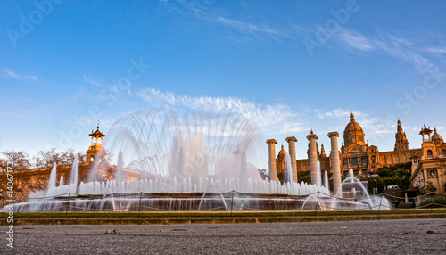 The Magic Fountain of Montjuïc in night, barcelona