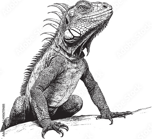 iguana on a rock