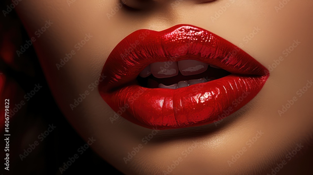 Fototapeta premium stick red lip