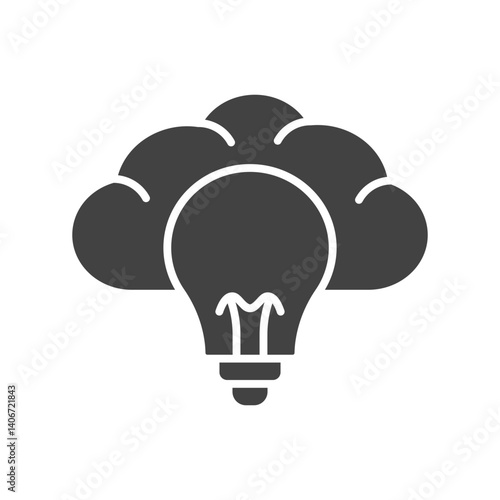 Brainstorming icon vector image. Suitable for mobile apps, web apps and print media.