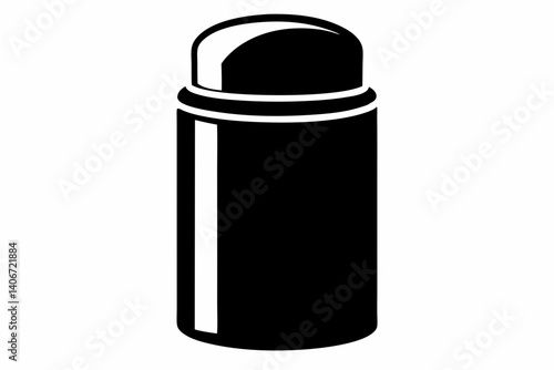 deodorant stick silhouette vector illustration