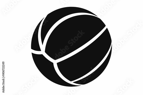 medicine ball silhouette vector illustration