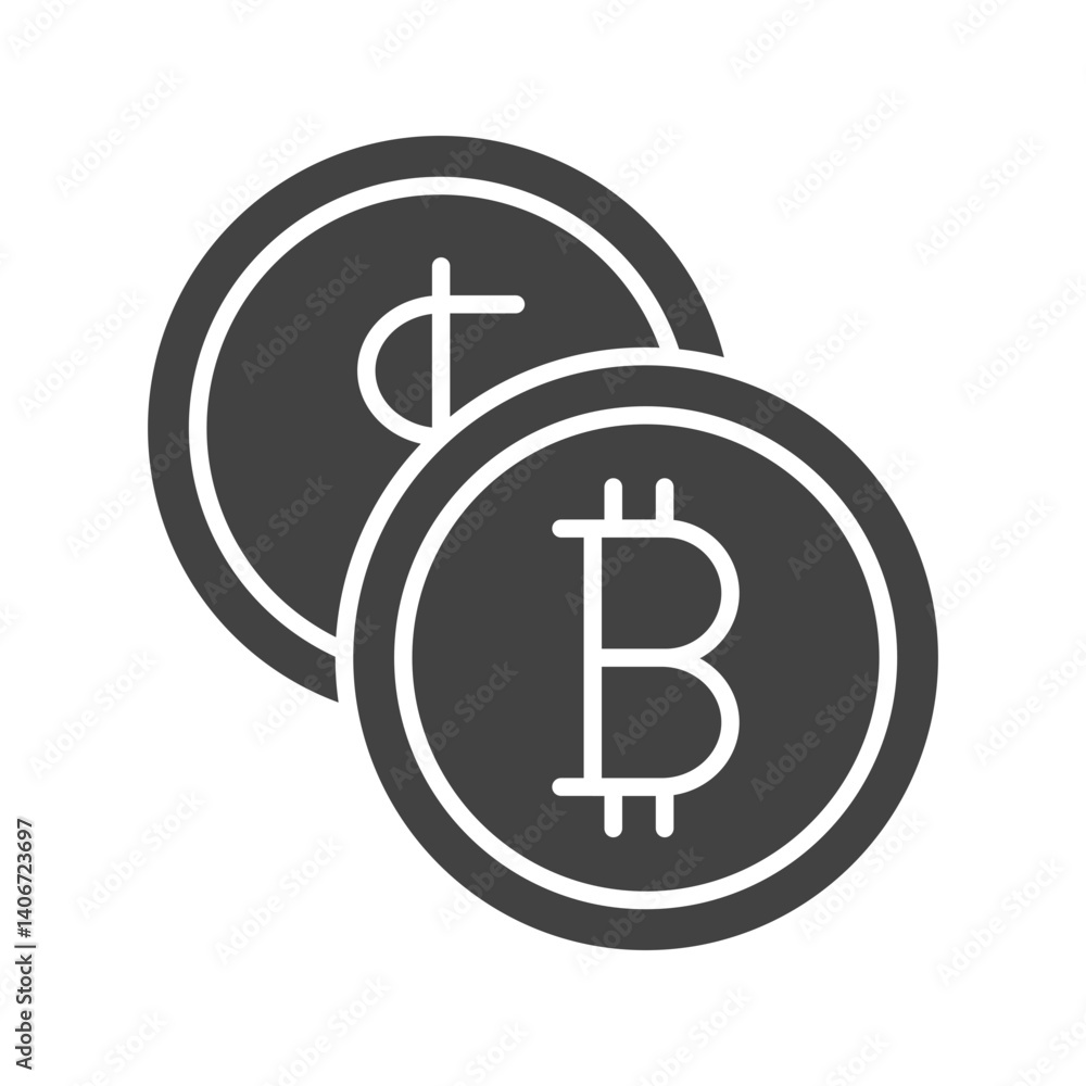 Currency Exchange icon vector image. Suitable for mobile apps, web apps and print media. Currency Exchange icon vector image. Suitable for mobile apps, web apps and print media.
