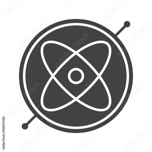 Gyroscope icon vector image. Suitable for mobile apps, web apps and print media.