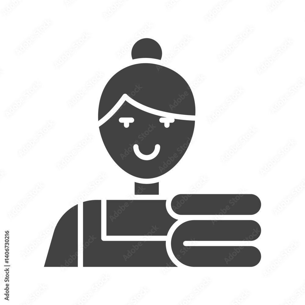 Maid icon vector image. Suitable for mobile apps, web apps and print media. Maid icon vector image. Suitable for mobile apps, web apps and print media.