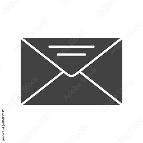 Mail icon vector image. Suitable for mobile apps, web apps and print media.