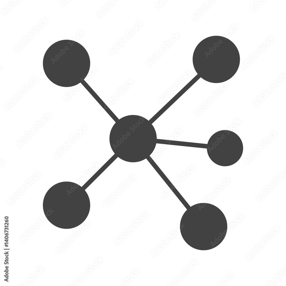 Molecule icon vector image. Suitable for mobile apps, web apps and print media. Molecule icon vector image. Suitable for mobile apps, web apps and print media.