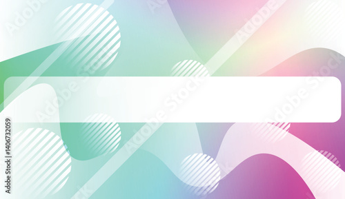 Blurred Decorative Design In Abstract Style With Wave, Curve Lines, Circle, Space for Text. Design For Your Header Page, Ad, Poster, Banner. Vector Illustration