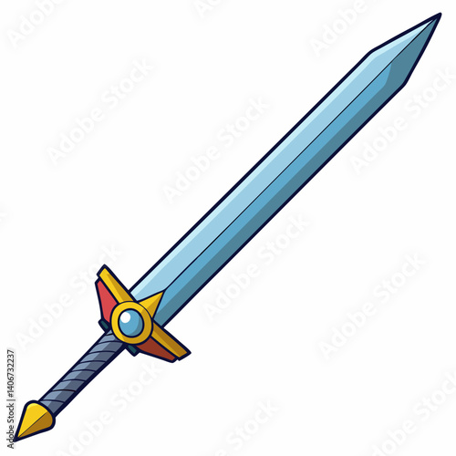 sword on a white background