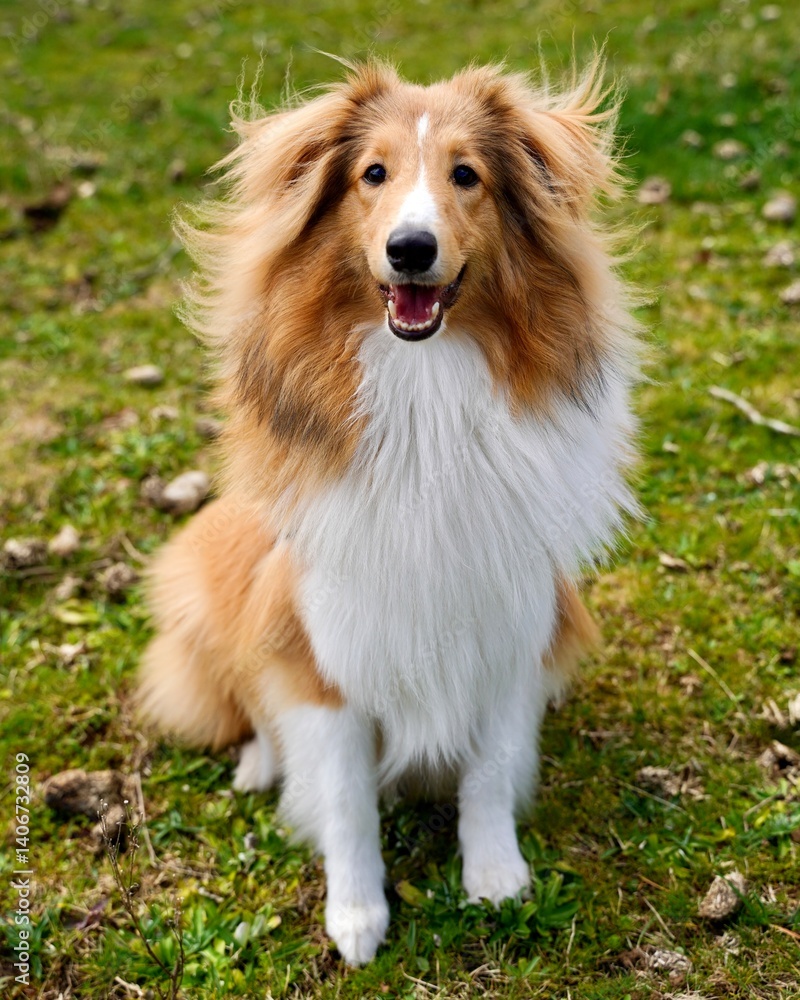 Fototapeta premium Shetland Sheep dog