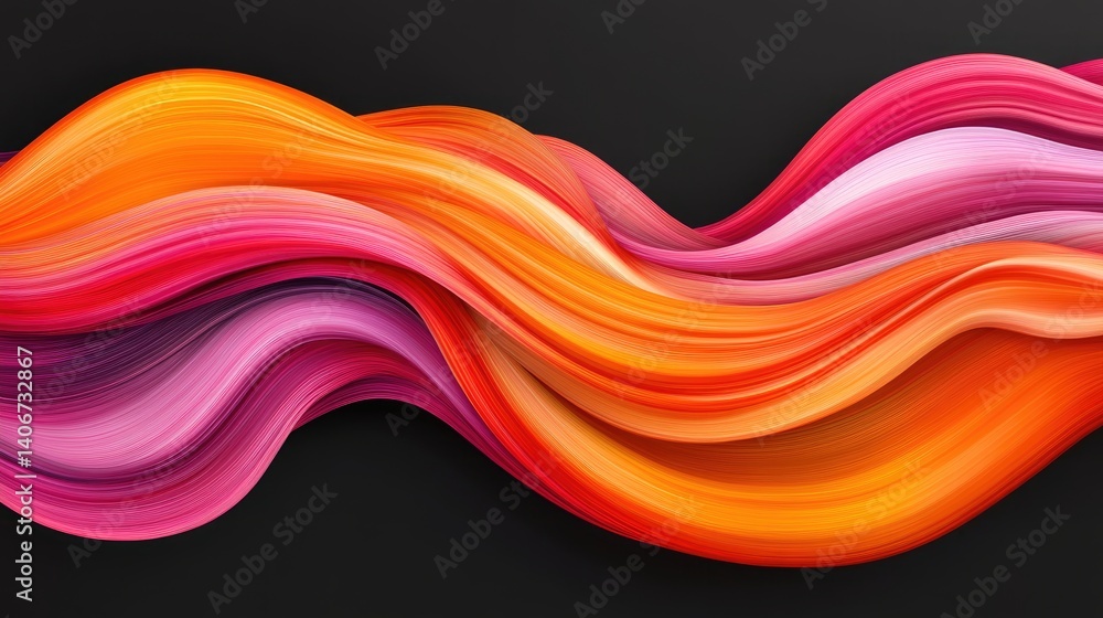 Vibrant abstract painted liquid stream. Vibrant abstract painted liquid stream.