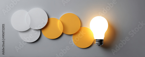Bright design thinking and ideation lead to innovative solutions in this creative setup