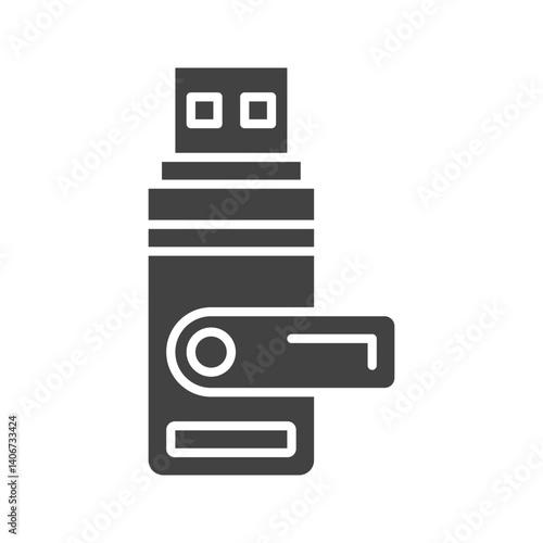 Pen Drive icon vector image. Suitable for mobile apps, web apps and print media.