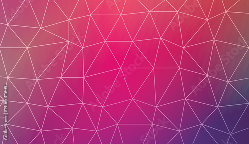 Decorative background with triangles. For flyer, screen, business presentation. Vector illustration. Creative gradient color.