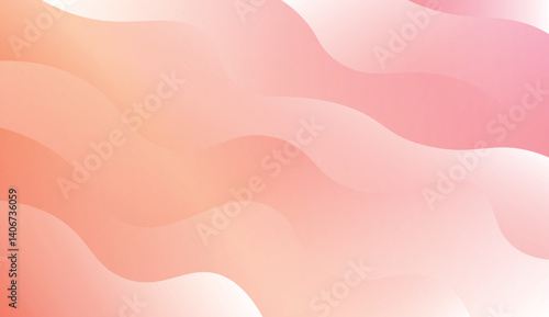 Wavy Background. For Design Flyer, Banner, Landing Page. Vector Illustration with Color Gradient.