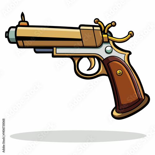 pistol and bullets