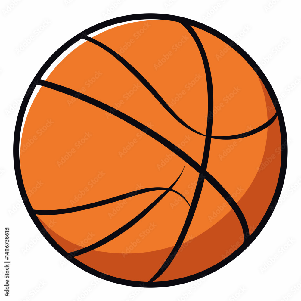 Obraz premium basketball vector illustration