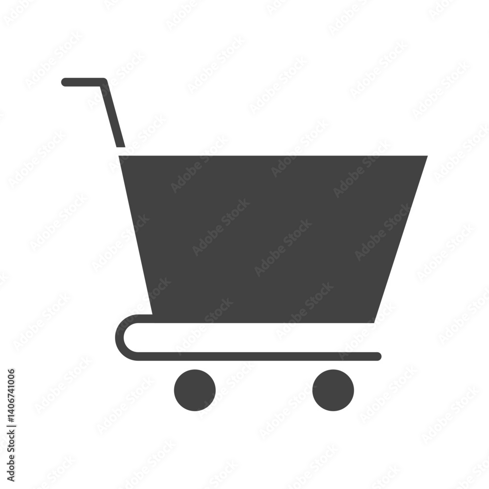 Trolley icon vector image. Suitable for mobile apps, web apps and print media. Trolley icon vector image. Suitable for mobile apps, web apps and print media.