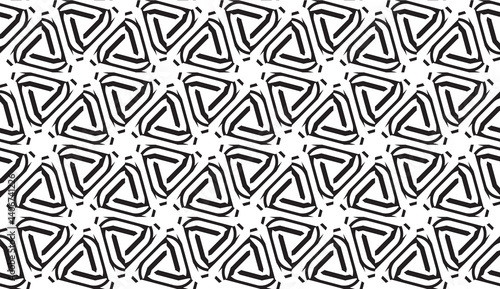 New elegant background with curved line in triangular style. Vector. Black, White. Smart business design.