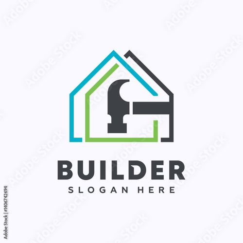 Construction Logo Vector. Home Repair, and Building Logo Template