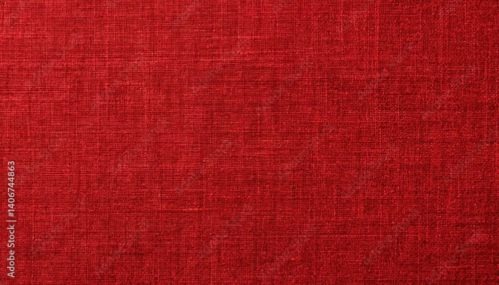 Red Fabric Texture with Detailed Weave Pattern Red Fabric Texture with Detailed Weave Pattern