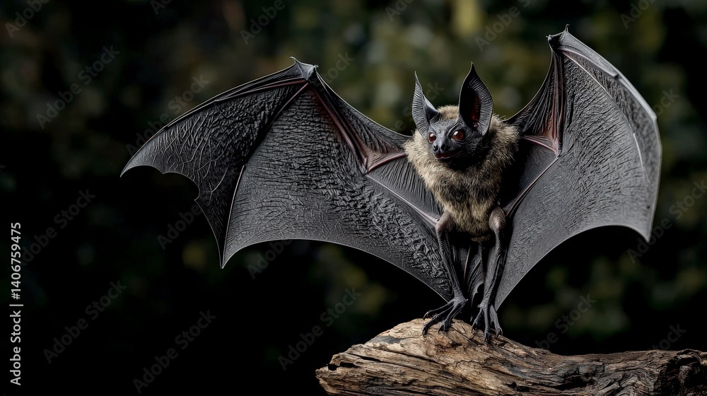 Obraz premium Bats in action majestic creatures of the night forest habitat wildlife photography natural environment close-up view