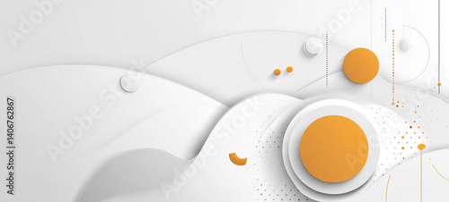 Obraz na płótnie Abstract white background with diamond and triangle shapes, Widescreen hexagonal background with white shape. w salonie