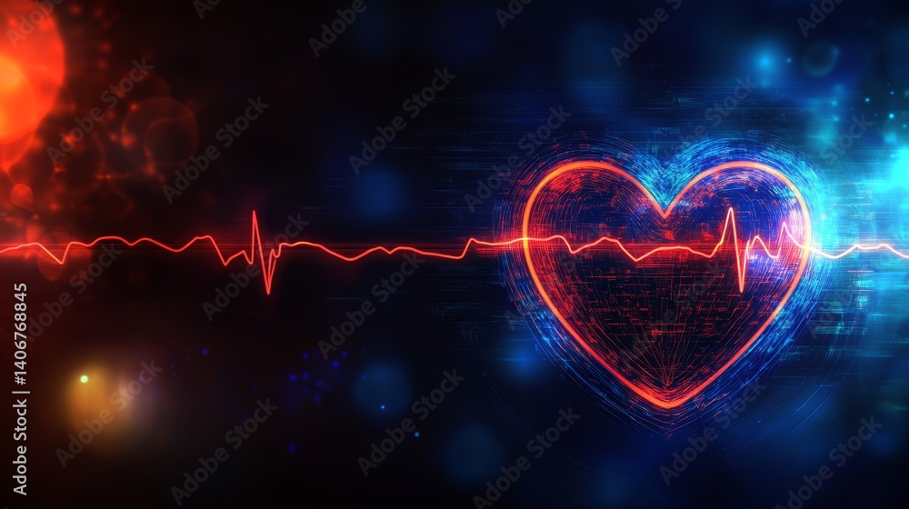 Abstract Heartbeat Design: Vibrant Electrocardiogram Background for Healthcare & Wellness Graphics Abstract Heartbeat Design: Vibrant Electrocardiogram Background for Healthcare & Wellness Graphics