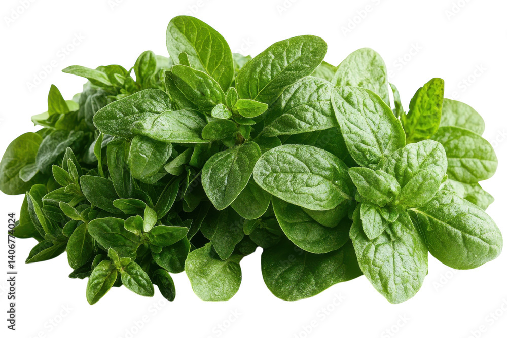 Fresh herbs displayed, highlighting green oregano and basil leaves ready for culinary use Fresh herbs displayed, highlighting green oregano and basil leaves ready for culinary use