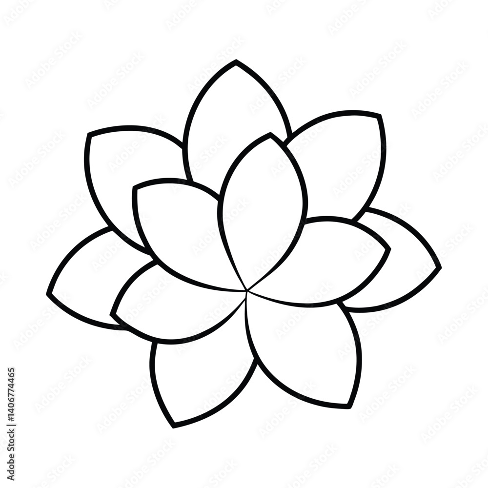 Green vector flower icon illustrating a lucky four leaf shamrock plant Green vector flower icon illustrating a lucky four leaf shamrock plant