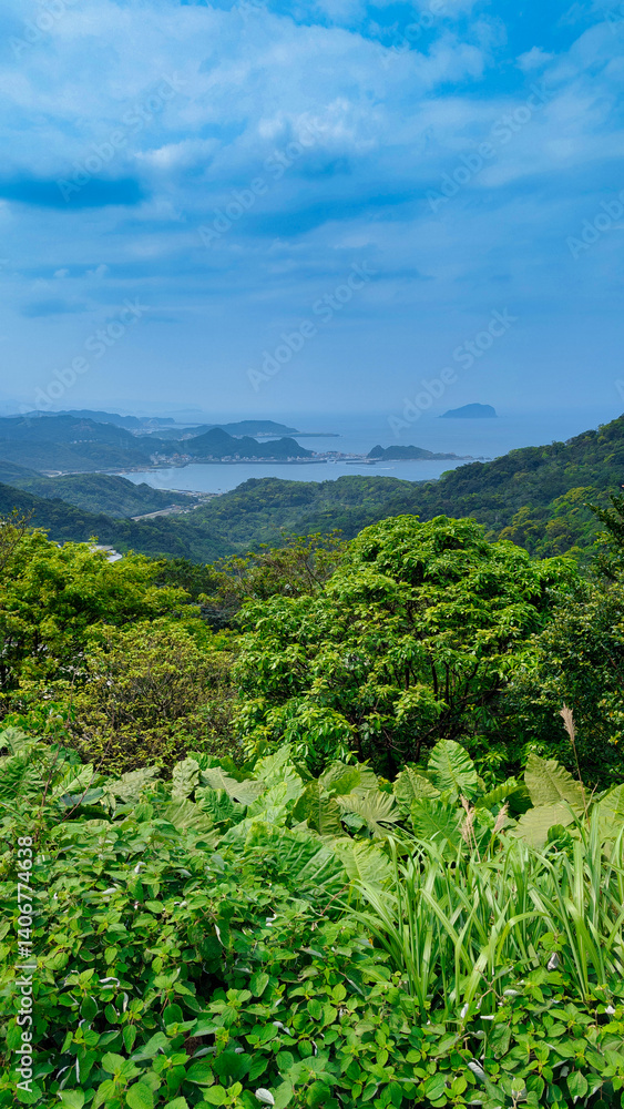 Beautiful view of the Taiwan jungle from Jiufen