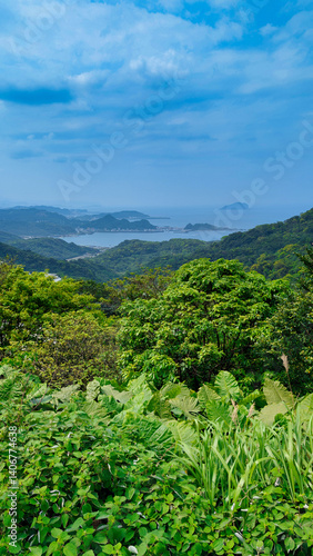Obraz na płótnie Beautiful view of the Taiwan jungle from Jiufen w salonie