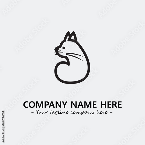 Wallpaper Mural Cat illustration black and white for logo company vector image Torontodigital.ca