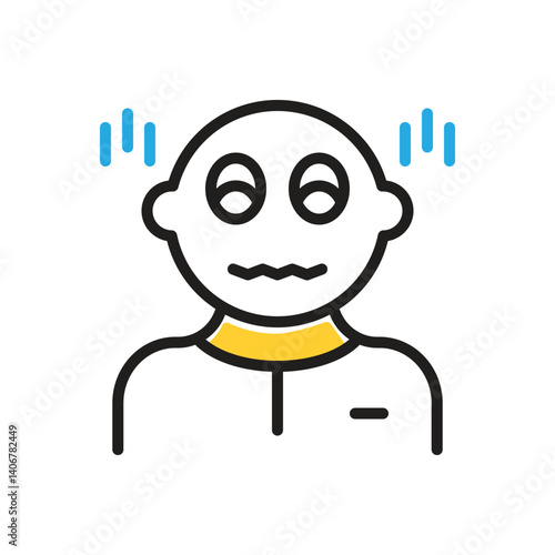 Multi color icon for scared 
