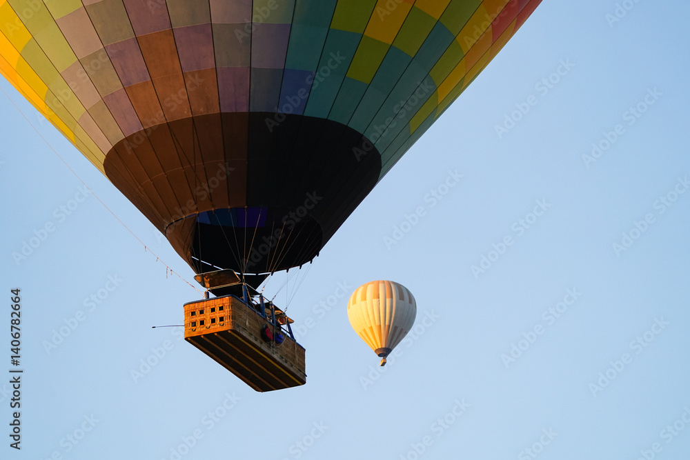 Obraz premium Hot Air Balloon in Cappadocia, Nevsehir, Turkiye