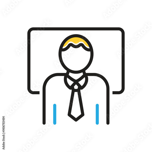 Multi color icon for  educator