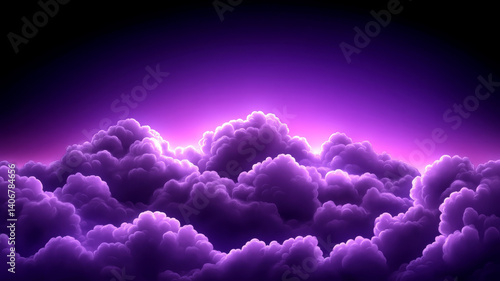 stunning display of purple clouds against dark background creates dreamy atmosphere