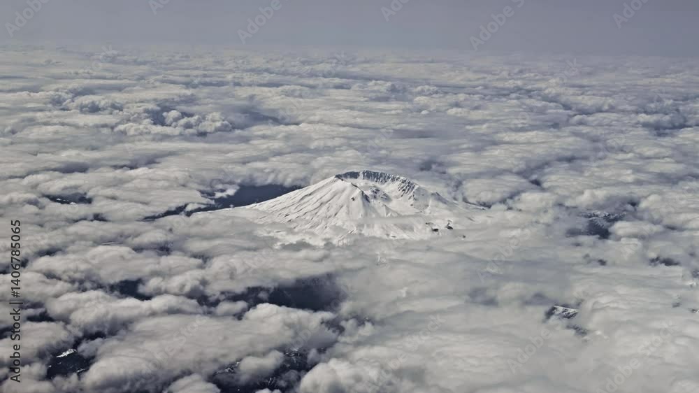 Mount Saint Helens, Washington. Aerial view of Mount Saint Helens from Airplane Mount Saint Helens, Washington. Aerial view of Mount Saint Helens from Airplane