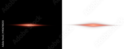 Set of realistic suns. Vector illustration of red color, abstract laser speed lines. Glare, horizontal light rays png. Glowing linear background. A set of bright suns.	
