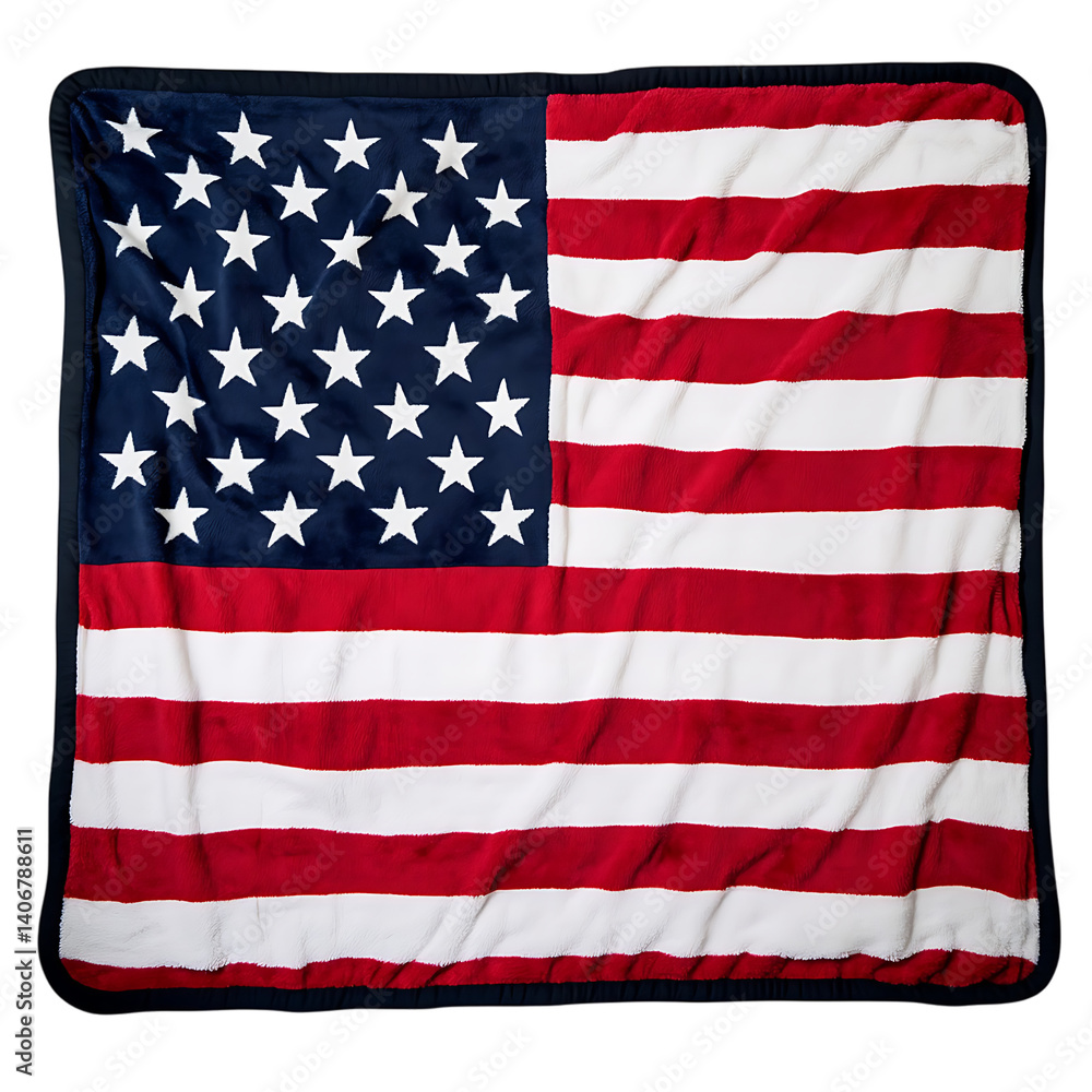 Naklejka premium USA Flag Blanket