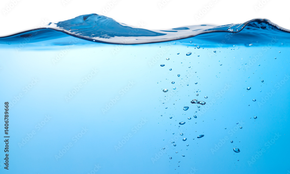 Water Wave. Air Bubbles Float Up in Water. Pure Drinking Water, Splashing. Blue Water Textured on White Background.
Water Wave. Air Bubbles Float Up in Water. Pure Drinking Water, Splashing. Blue Water Textured on White Background.