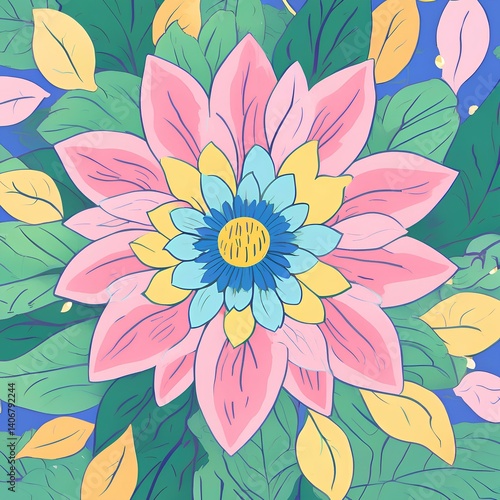 cute flower pattern background