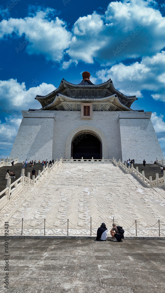 Chiang Kai Shek Memorial Hall in Taipei Taiwan