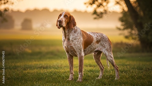 Bracco Italiano Dog Standing Outdoors