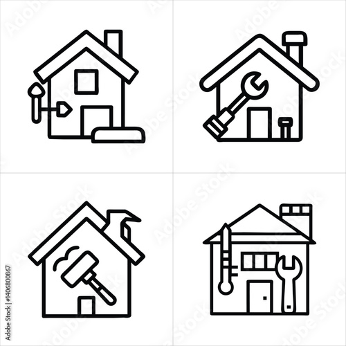 renovation icon set
