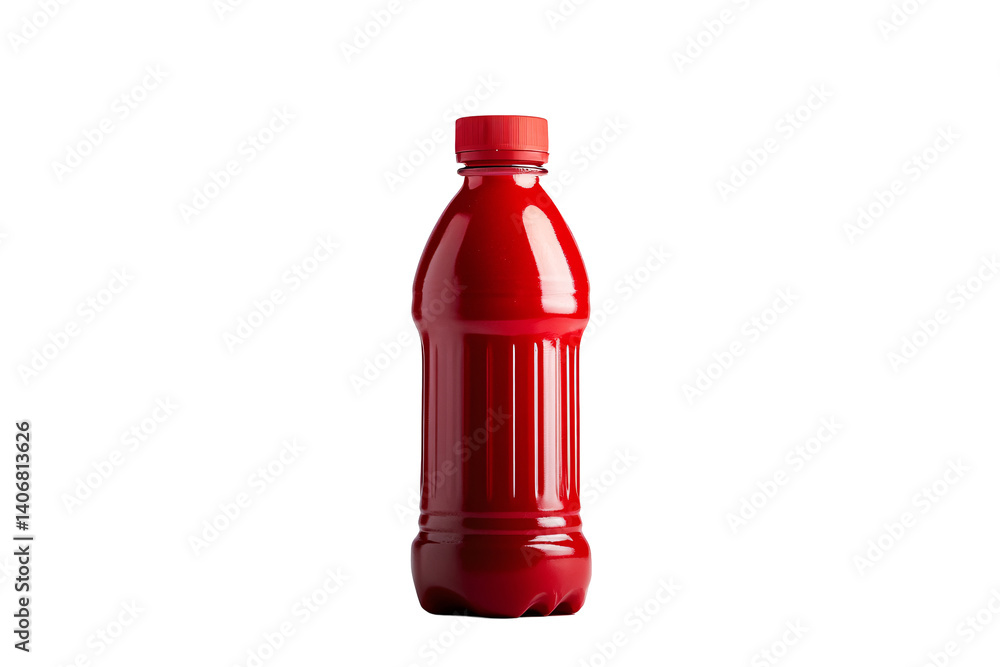 Isolated Bottle of Red Juice Isolated Bottle of Red Juice