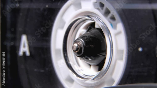 Wallpaper Mural Vintage compact audio cassette playing.Macro shot Torontodigital.ca