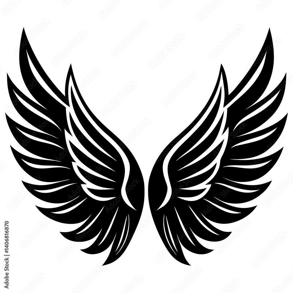 Fototapeta premium black wings